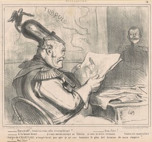 "-Ouriskoff!..trouvez-vous cela ressemblant?" da Actualities da Honoré Daumier