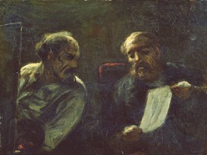Una discussione nello studio, 1852-55