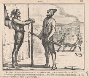Delegati della commissione a Napoli da Honoré Daumier