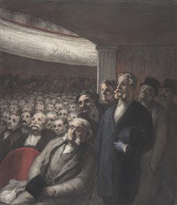 Un pubblico teatrale, XIX secolo da Honoré Daumier