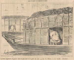In affitto, alloggi per ragazzi tra il... da Honoré Daumier