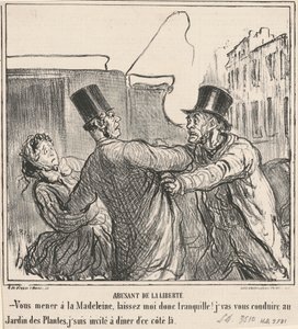 Abusant de la liberté da Honoré Daumier