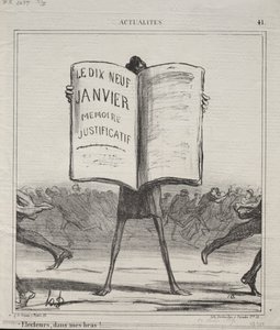 Attualità (No. 41): Elettori, tra le mie braccia!... da Honoré Daumier