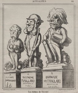 Attualità (tavola 98): Statue del futuro da Honoré Daumier