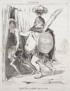 Attualità: Achille che si ritira nella sua tenda, 1850 da Honoré Daumier