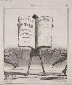 Attualità No. 41: Elettori, tra le mie braccia! da Honoré Daumier