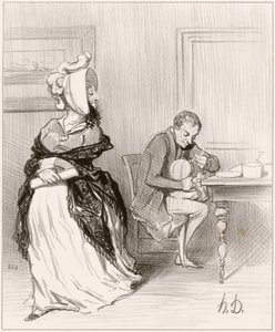 Addio, mio caro, vado dai miei editori... da Honoré Daumier