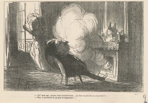 Ah! ... Come fuma questo camino ... da Honoré Daumier