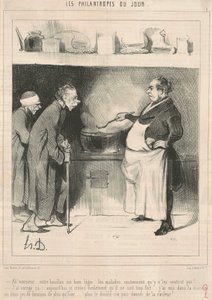 Ah! Signore... il vostro brodo è... da Honoré Daumier