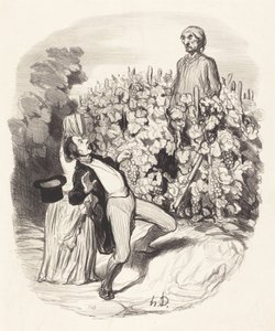 Ah! Saperlotte, credo che siamo stati beccati! da Honoré Daumier
