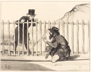 Ah! ben... il convoglio... può vantarsi di sfuggirlo... da Honoré Daumier