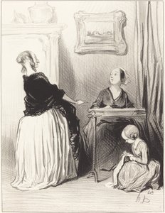 Ah!... che singolare educazione date a vostra figlia?... da Honoré Daumier
