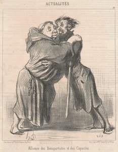 Alleanza dei Bonapartisti e dei Cappuccini da Honoré Daumier