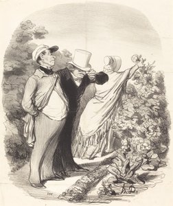 Andiamo bene!... ecco che mi coglie una rosa... da Honoré Daumier