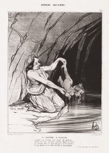 Storia antica: Pl. 22, Il battesimo di Achille da Honoré Daumier