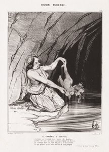 Storia Antica: Pl. 22, Il Battesimo di Achille da Honoré Daumier