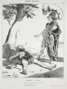 Storia antica, tavola 20: Alessandro e Diogene da Honoré Daumier