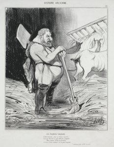 Storia antica, tavola 26: La stalla di Augia da Honoré Daumier