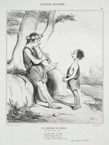 Storia antica, tavola 48: I pastori di Virgilio da Honoré Daumier