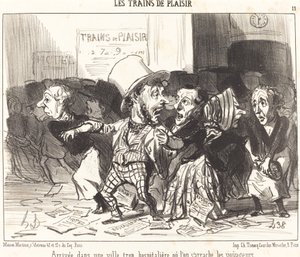 Arrivo in una città troppo ospitale... da Honoré Daumier
