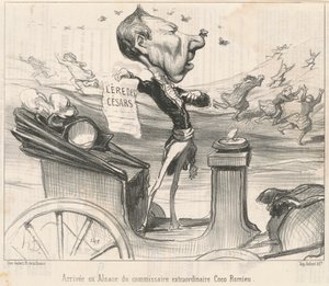 Arrivo in Alsazia del commissario da Honoré Daumier