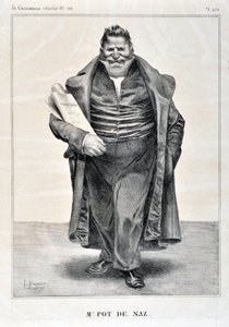 Opera di Honore Daumier (1808-1879). Charivari del 1833: Serie Celebrites de la Caricature 