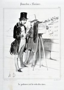Serie PROVERBI E MASSIME "La pazienza è la virtù degli asini". MUSEE DES BEAUX ARTS - PALAIS LONGCHAMP, MARSEILLE da Honoré Daumier