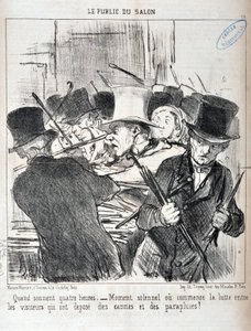 Opera di Honore Daumier (1808-1879). Charivari del 1852: Serie LE PUBLIC DU SALON - 