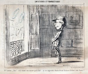 Opera di Honore Daumier (1808-1879) Charivari del 1854: Serie TENNIQUES ET OWNIRES 