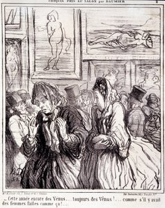 Charivari del 1865: Serie Schizzi presi al Salone - “Anche quest