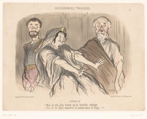 Atalia vede una visione terrificante da Honoré Daumier