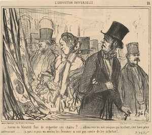 Hai finito di guardare questi scialli? da Honoré Daumier