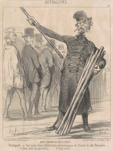 Ai Campi Elisi, Ratapoil. A seguito di una deliberazione filantropica del Comitato del dieci Dicembre...a due soldi a club...due soldi... da Honoré Daumier