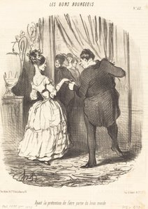 Pretendendo di far parte del bel mondo da Honoré Daumier