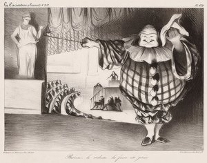 Baissez le Rideau, La Farce est Jouée da Honoré Daumier