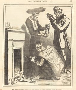 Ben infastiditi di non trovare... la corona... da Honoré Daumier