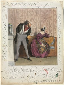 Caricaturana tavola 36: Da cosa! Da cosa! La tua dote... da Honoré Daumier