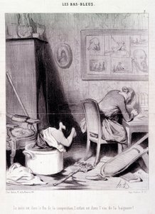 Caricatura sulle scrittrici. Serie 