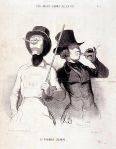 Caricatura sui giovani Dandys. Serie 