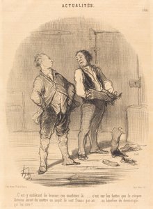 È fastidioso spazzolare queste macchine... da Honoré Daumier