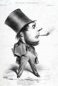 Pantheon Charivarico: Caricatura di Honoré Daumier (1808-1879), incisore, pittore e scultore francese. Incisione in Le Charivari. Dim: 32x22cm. Museo Arbaud. da Honoré Daumier