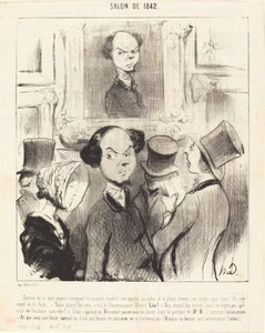 Incantato di vedersi esposto da Honoré Daumier