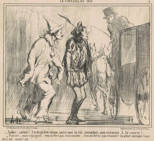 Cocchiere, cocchiere! da Honoré Daumier