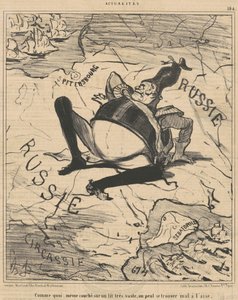 Come su un letto molto vasto da Honoré Daumier