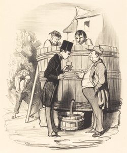Come trovate questo vinello... da Honoré Daumier