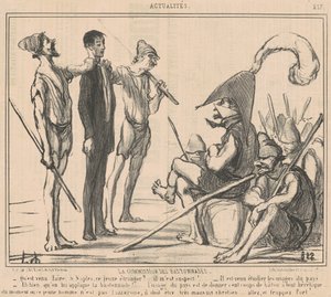 Commissione delle bastonate da Honoré Daumier