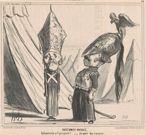 Costumi russi da Honoré Daumier