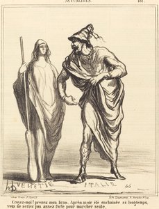 Credetemi! prendi il mio braccio... da Honoré Daumier