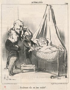 Decisamente è molto malata! da Honoré Daumier