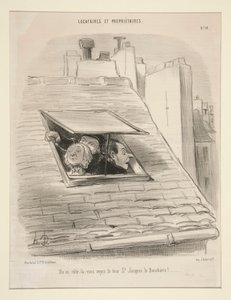 Da quel lato, vedete la torre di St. Jacques la Boucherie! da Honoré Daumier